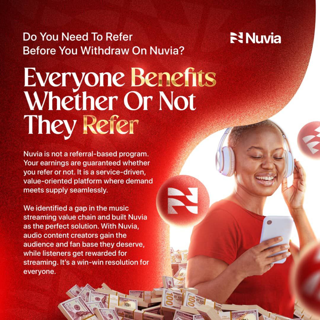 Nuvia is not referral based